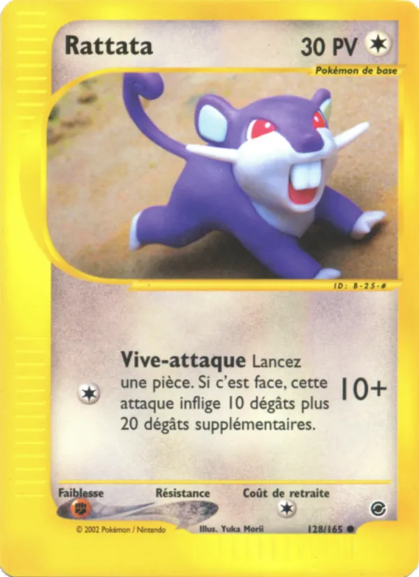 Carte Pokémon Rattata de l'extension Expedition