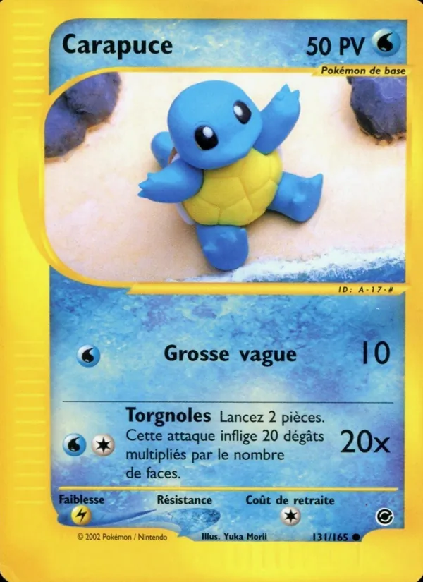Carte Pokémon Carapuce de l'extension Expedition
