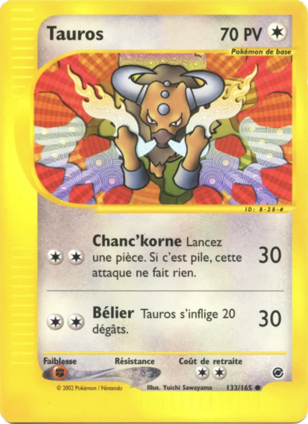 Carte Pokémon Tauros de l'extension Expedition