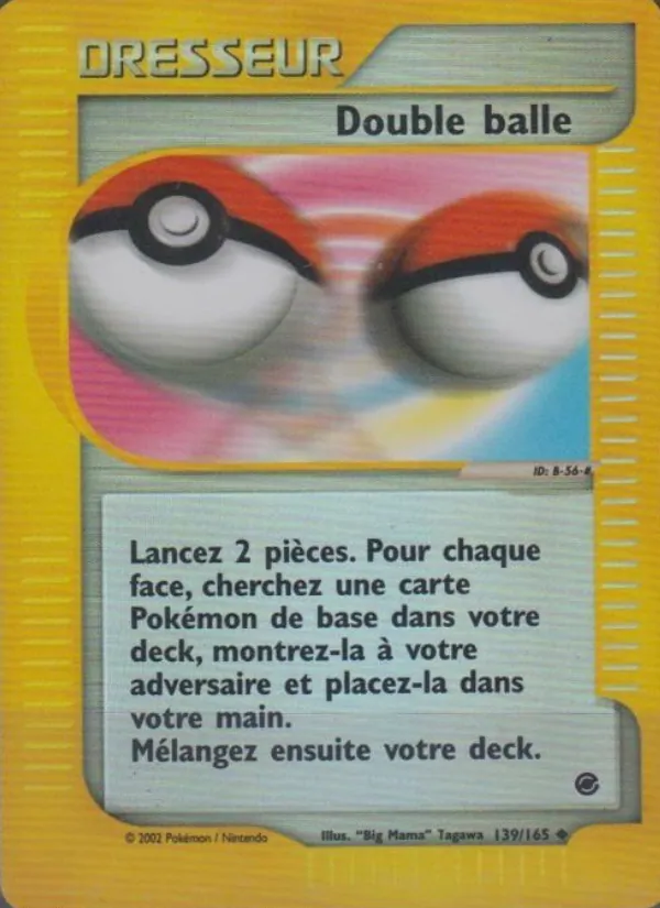 Carte Pokémon Double balle de l'extension Expedition