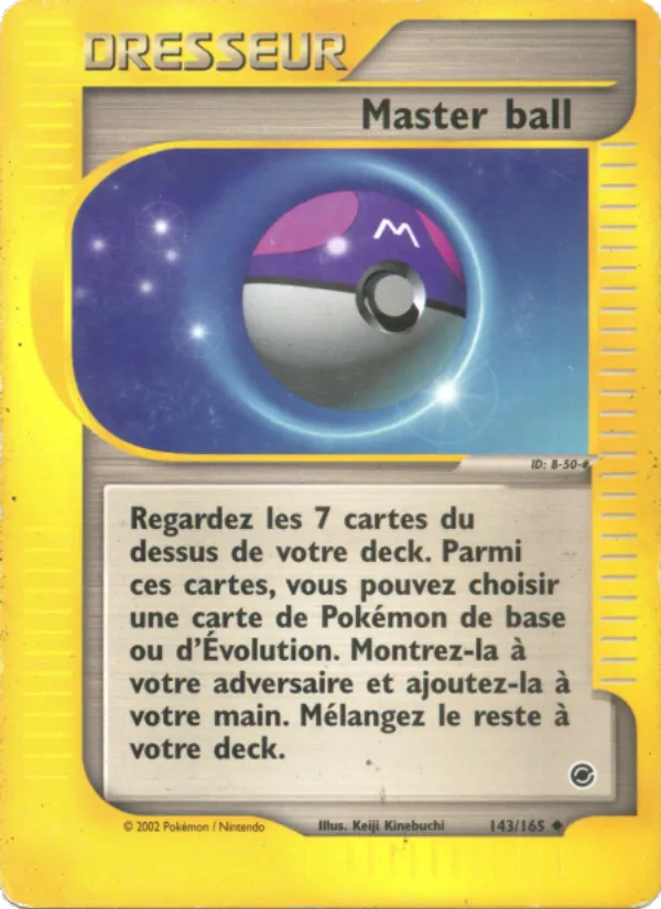 Carte Pokémon Master ball de l'extension Expedition