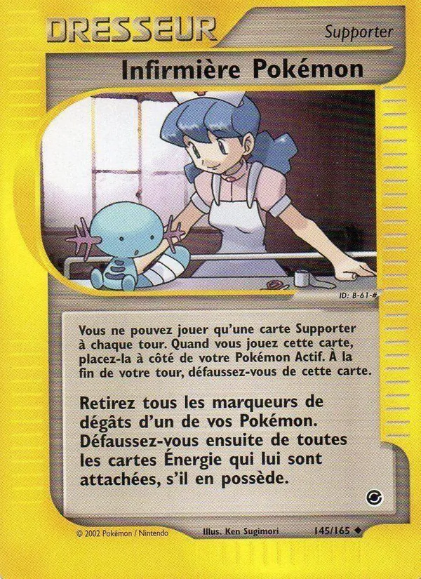 Carte Pokémon Infirmière Pokémon de l'extension Expedition
