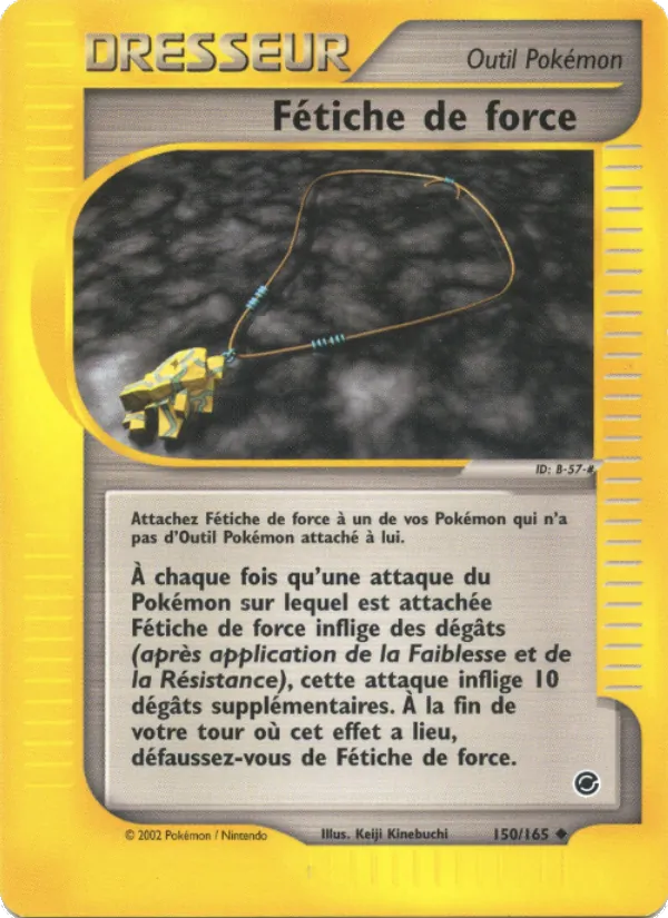 Carte Pokémon Fétiche de force de l'extension Expedition