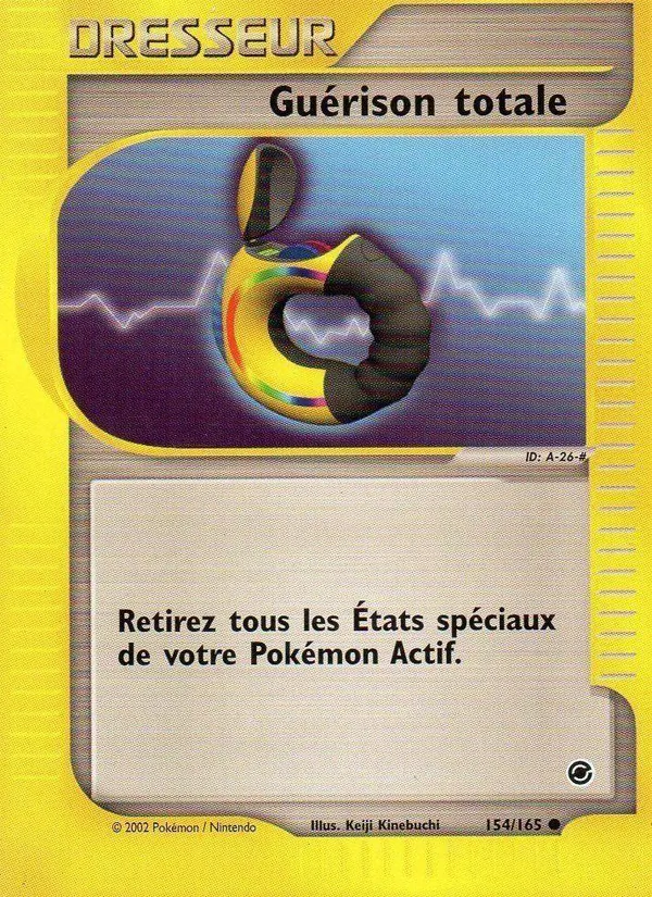 Carte Pokémon Guérison totale de l'extension Expedition