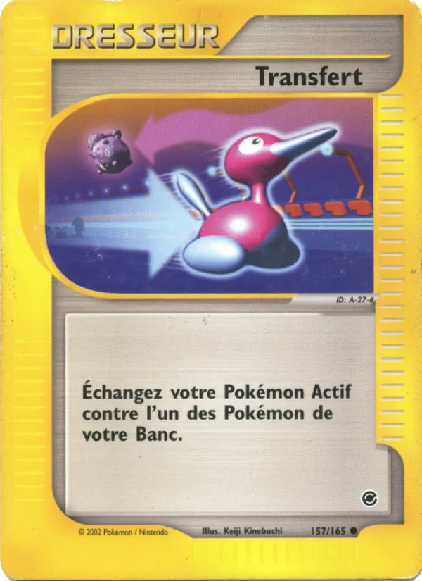 Carte Pokémon Transfert de l'extension Expedition