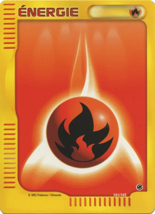 Carte Pokémon Énergie Feu de l'extension Expedition