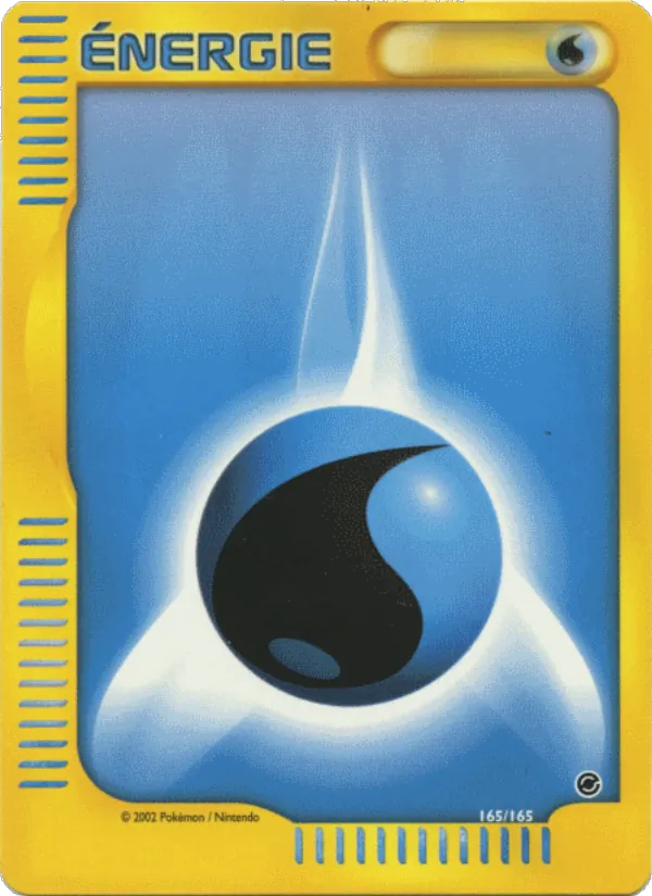 Carte Pokémon Énergie Eau de l'extension Expedition