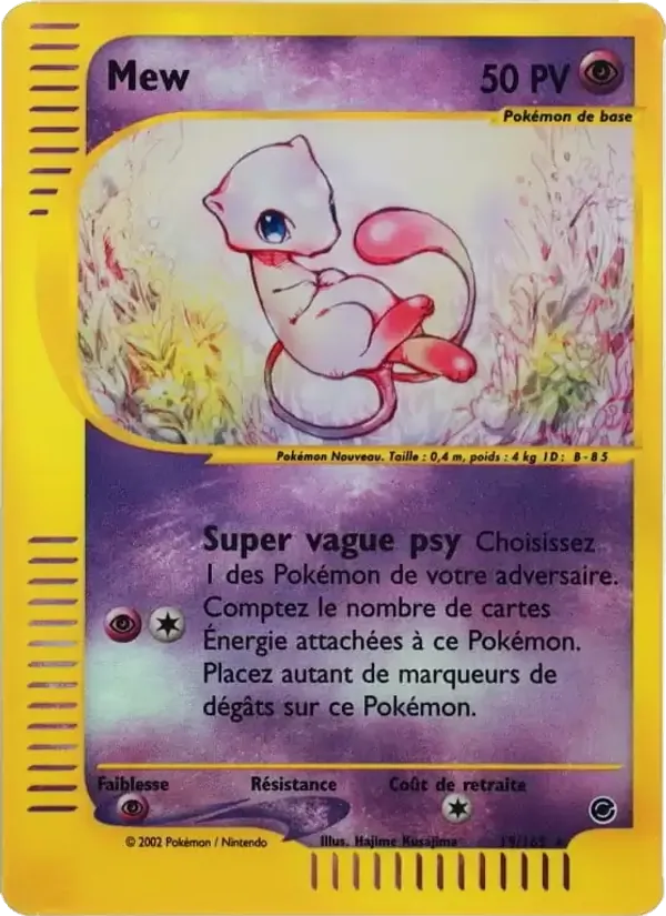 Carte Pokémon Mew de l'extension Expedition