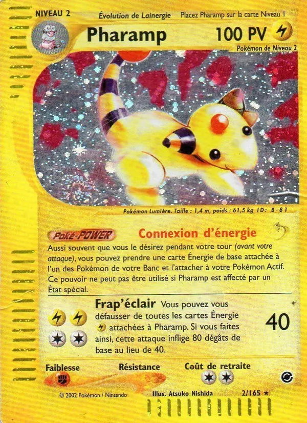 Carte Pokémon Pharamp de l'extension Expedition