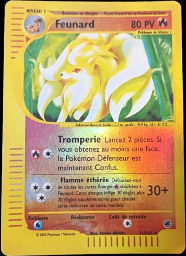 Carte Pokémon Feunard de l'extension Expedition