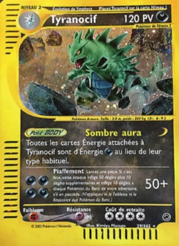 Carte Pokémon Tyranocif de l'extension Expedition