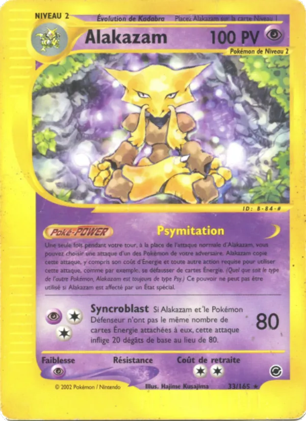 Carte Pokémon Alakazam de l'extension Expedition
