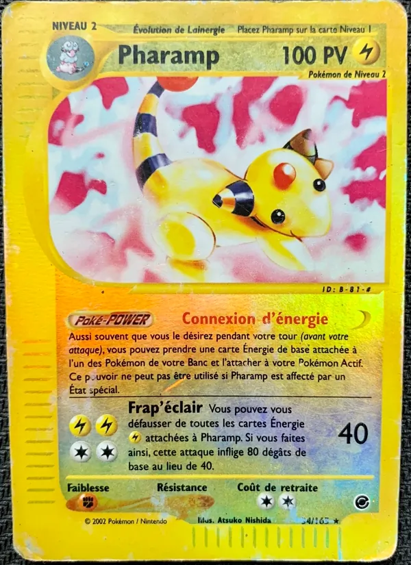 Carte Pokémon Pharamp de l'extension Expedition