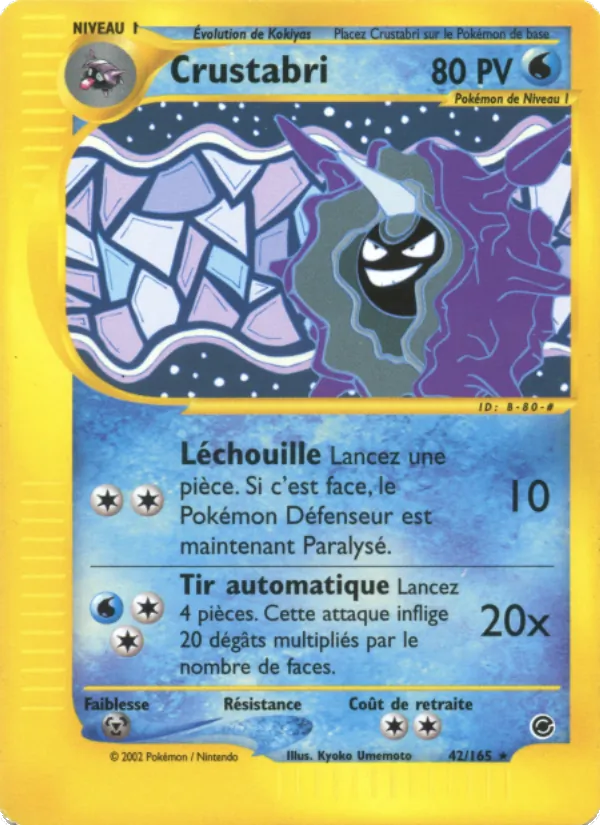 Carte Pokémon Crustabri de l'extension Expedition