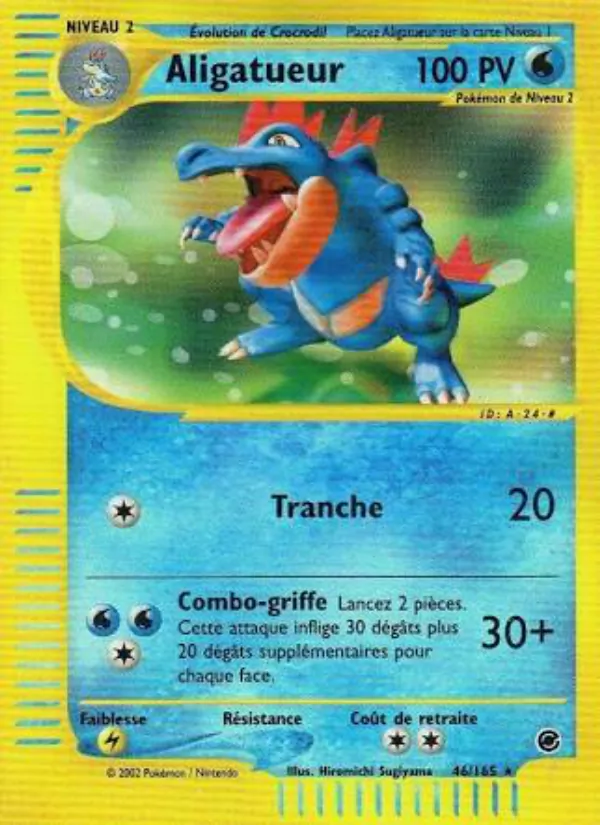 Carte Pokémon Aligatueur de l'extension Expedition