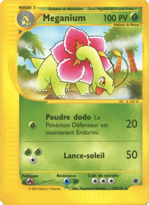 Carte Pokémon Méganium de l'extension Expedition