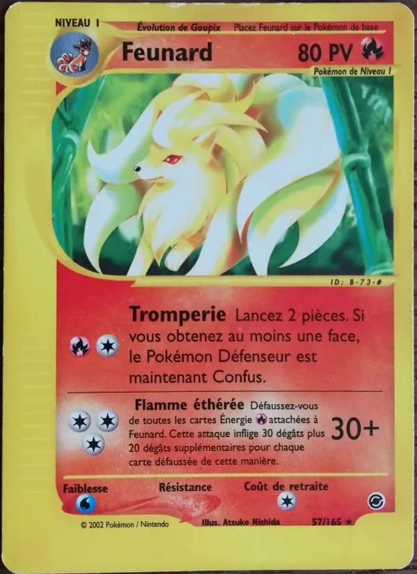 Carte Pokémon Feunard de l'extension Expedition