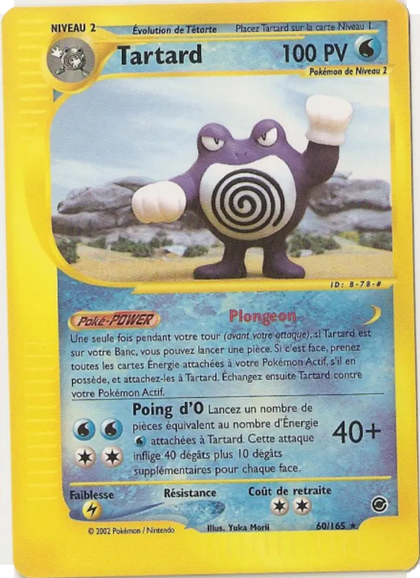Carte Pokémon Tartard de l'extension Expedition