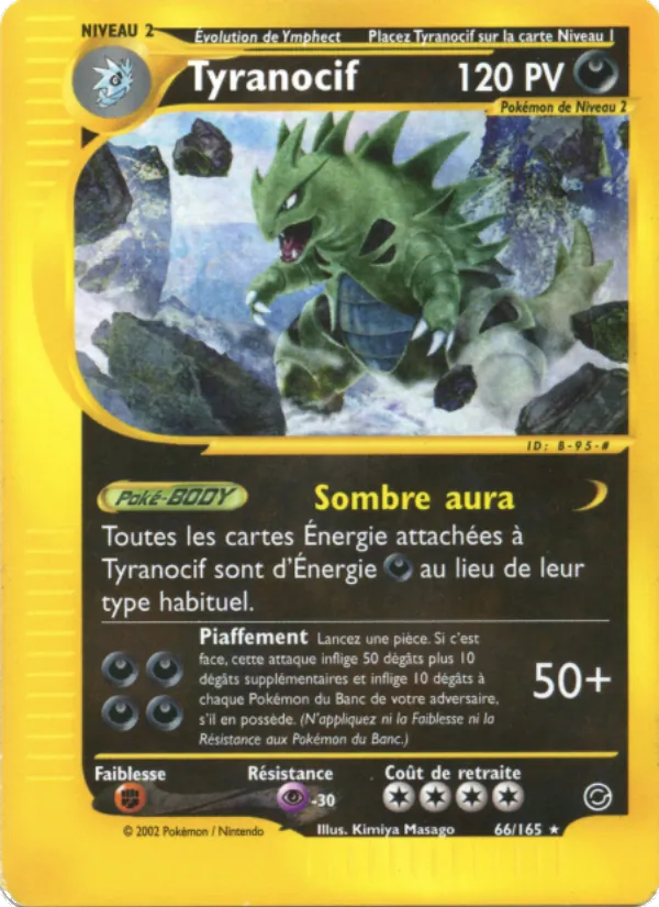 Carte Pokémon Tyranocif de l'extension Expedition