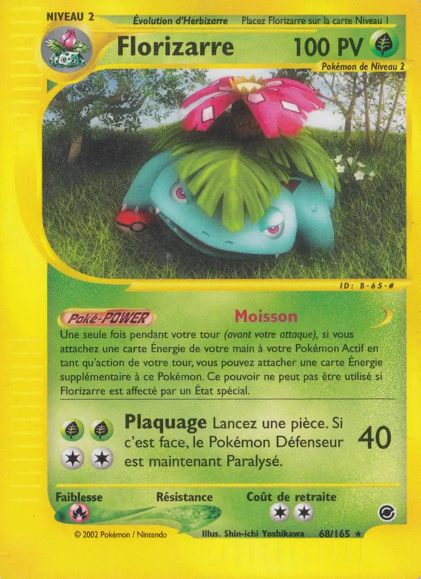 Carte Pokémon Florizarre de l'extension Expedition