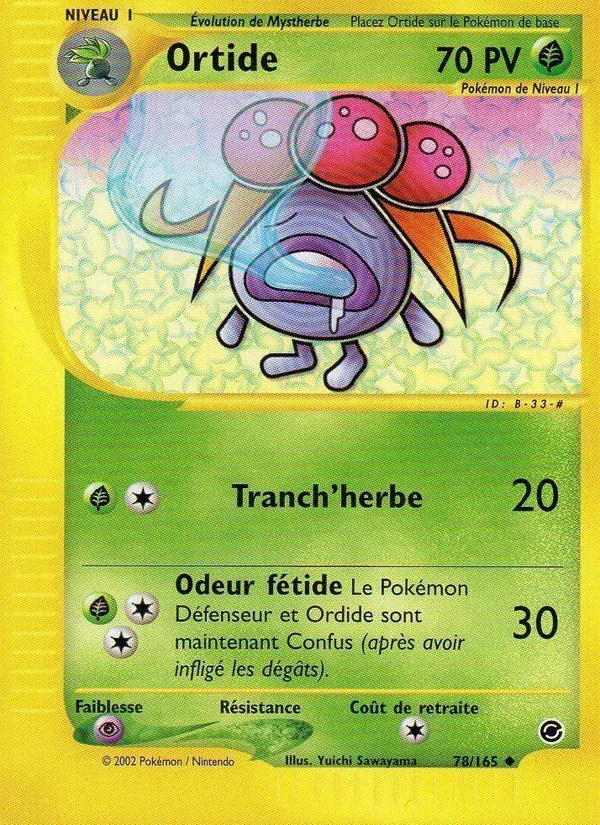 Carte Pokémon Ortide de l'extension Expedition
