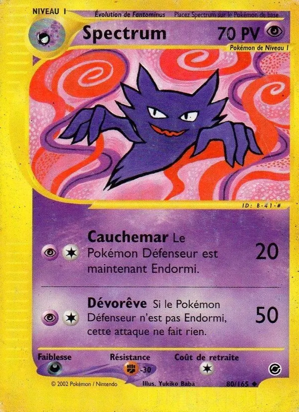 Carte Pokémon Spectrum de l'extension Expedition