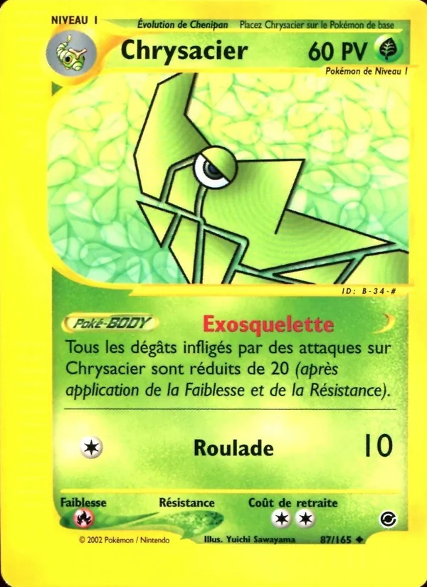 Carte Pokémon Chrysacier de l'extension Expedition