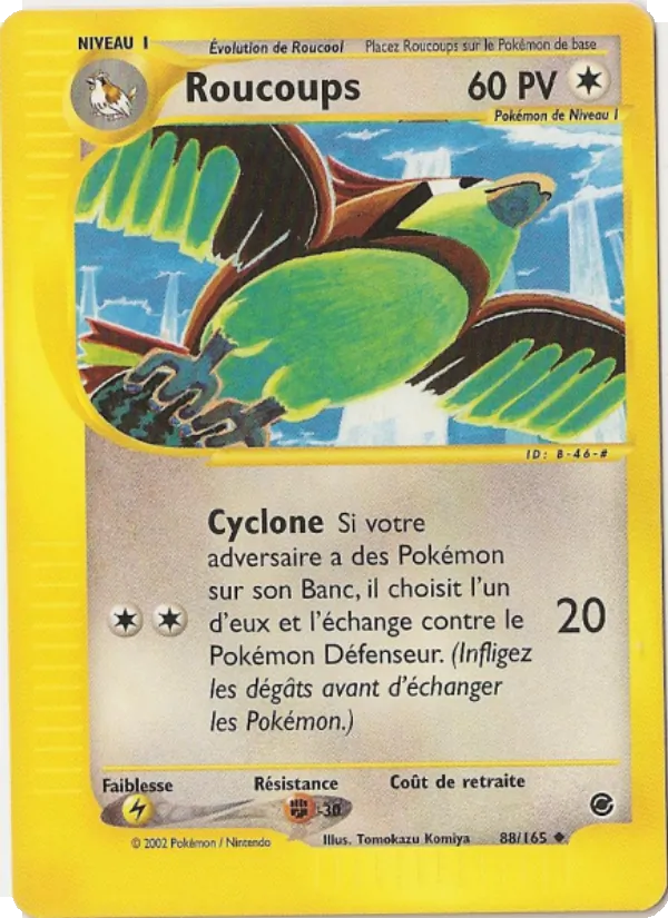 Carte Pokémon Roucoups de l'extension Expedition