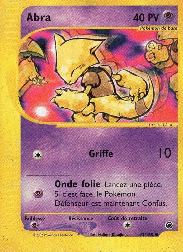 Carte Pokémon Abra de l'extension Expedition