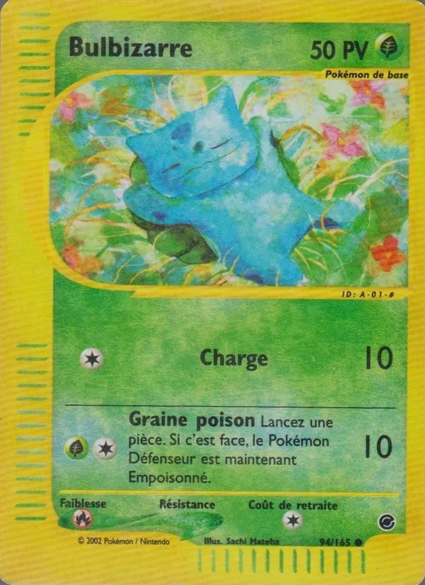 Carte Pokémon Bulbizarre de l'extension Expedition