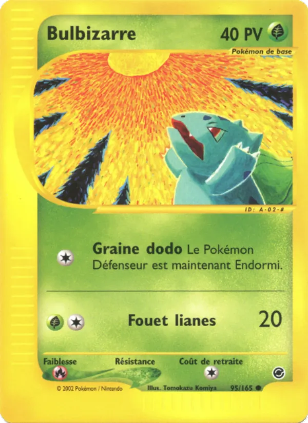 Carte Pokémon Bulbizarre de l'extension Expedition