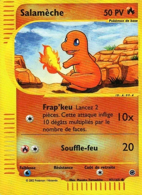 Carte Pokémon Salamèche de l'extension Expedition