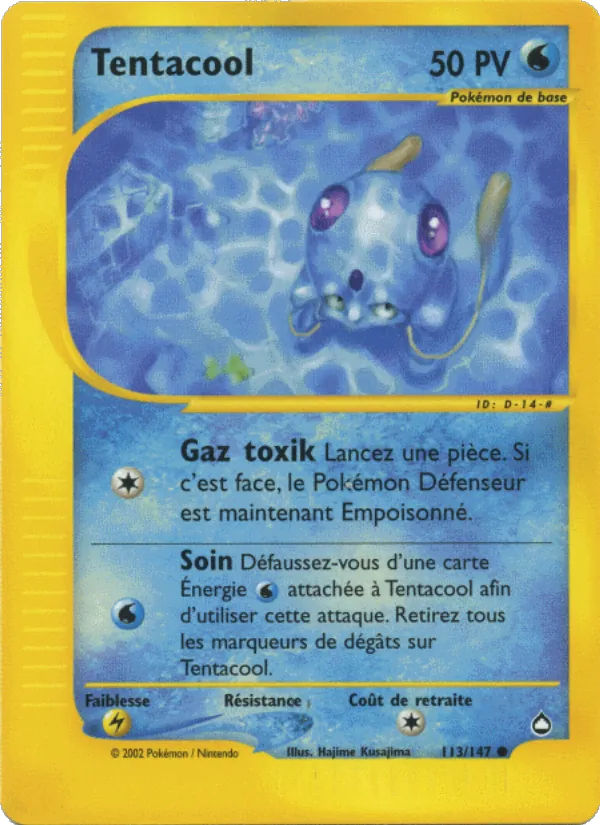 Carte Pokémon Tentacool de l'extension Aquapolis