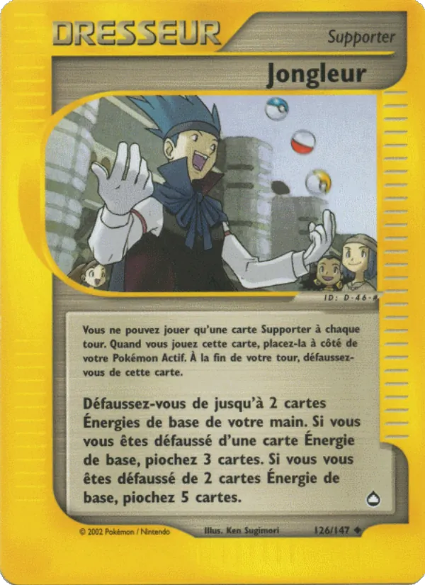 Carte Pokémon Jongleur de l'extension Aquapolis