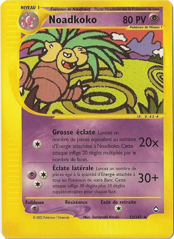 Carte Pokémon Noadkoko de l'extension Aquapolis