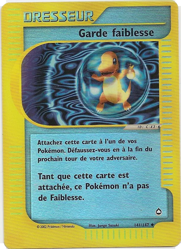 Carte Pokémon Garde faiblesse de l'extension Aquapolis