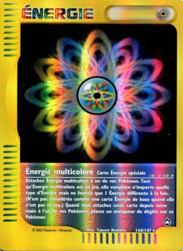Carte Pokémon Énergie multicolore de l'extension Aquapolis