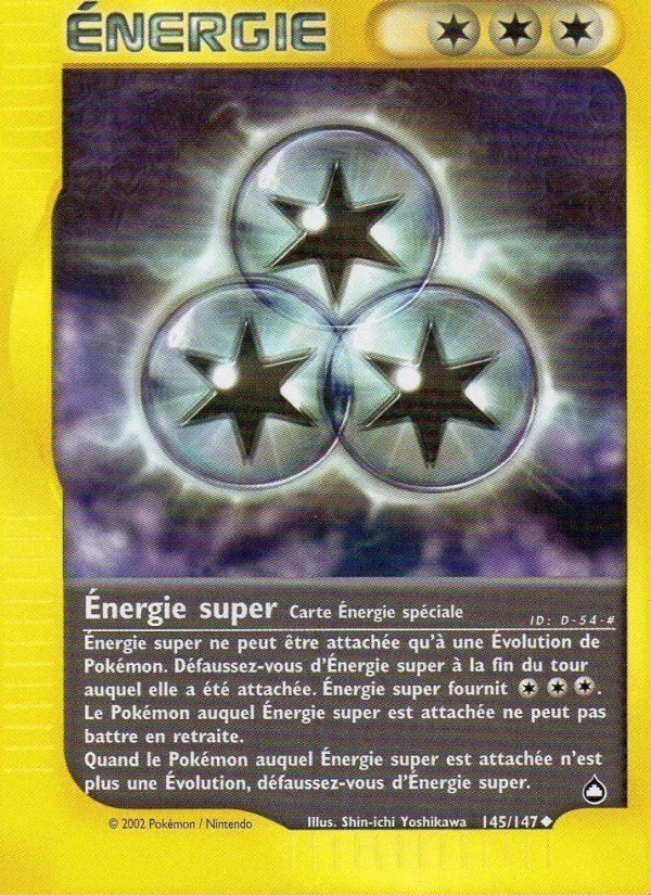 Carte Pokémon Énergie super de l'extension Aquapolis