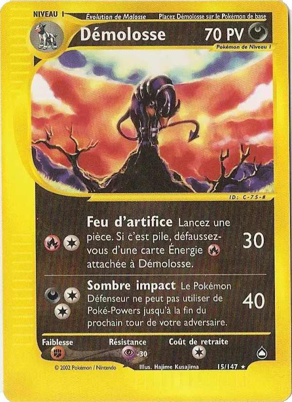 Carte Pokémon Démolosse de l'extension Aquapolis