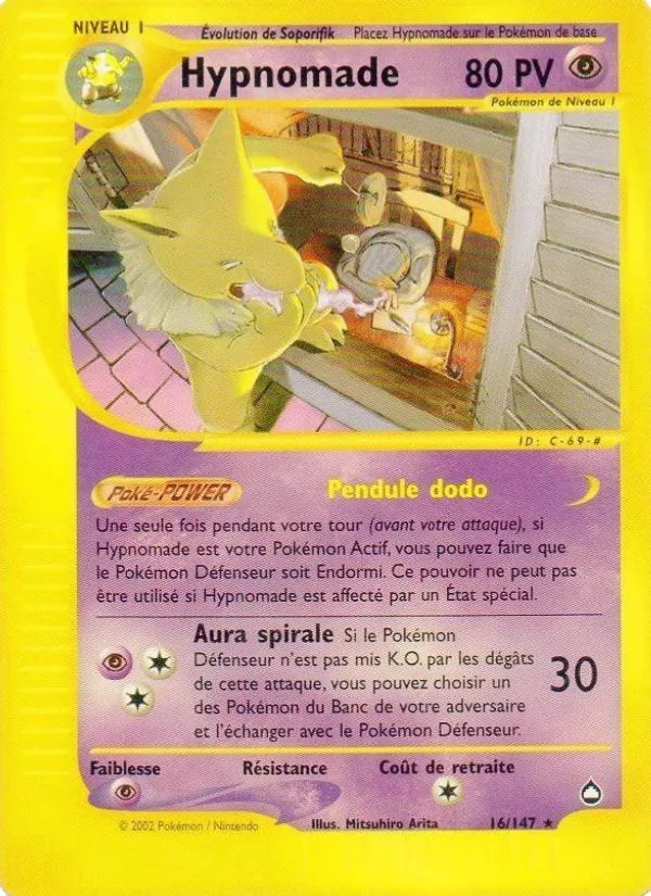 Carte Pokémon Hypnomade de l'extension Aquapolis