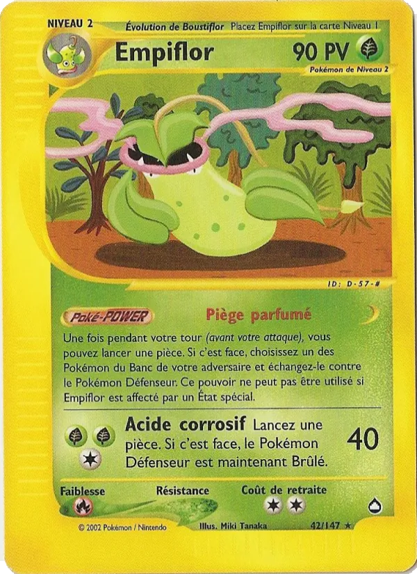 Carte Pokémon Empiflor de l'extension Aquapolis