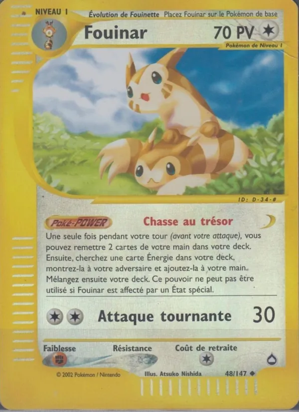 Carte Pokémon Fouinar de l'extension Aquapolis