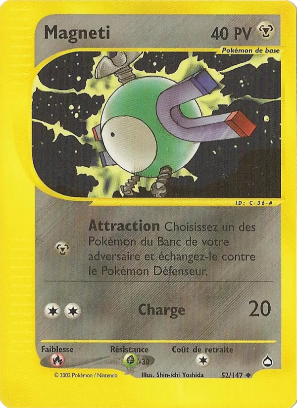 Carte Pokémon Magnéti de l'extension Aquapolis