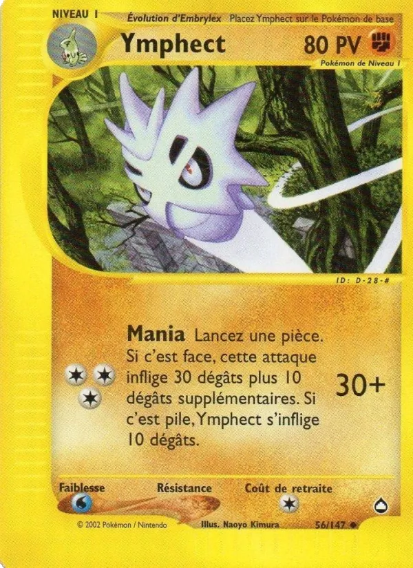 Carte Pokémon Ymphect de l'extension Aquapolis