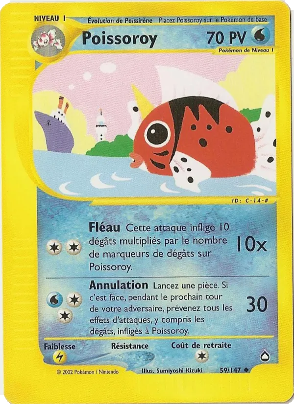 Carte Pokémon Poissoroy de l'extension Aquapolis