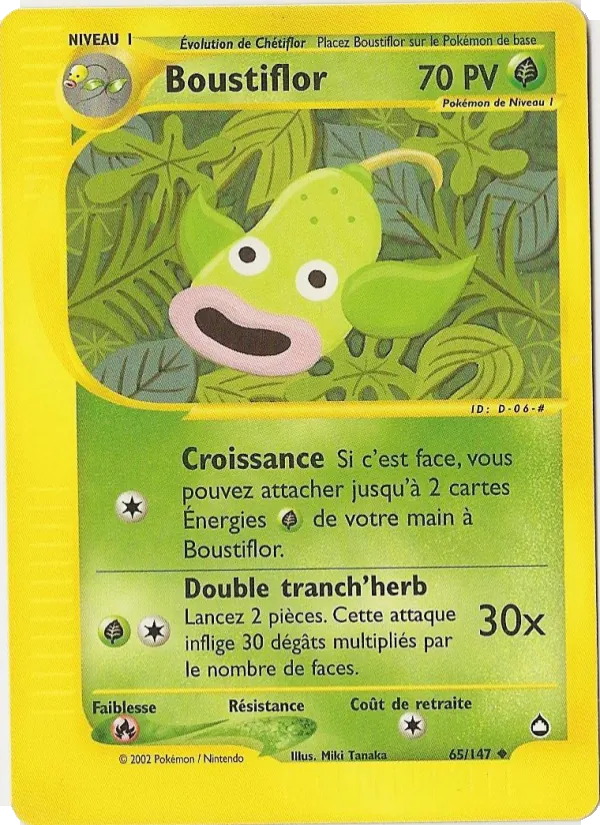 Carte Pokémon Boustiflor de l'extension Aquapolis