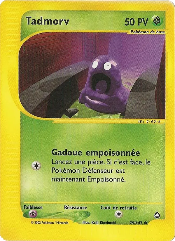 Carte Pokémon Tadmorv de l'extension Aquapolis