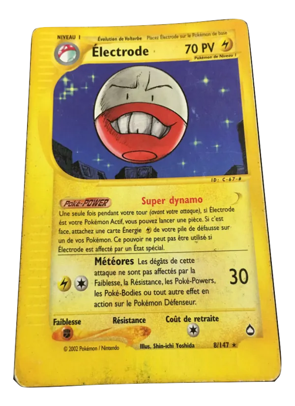 Carte Pokémon Électrode de l'extension Aquapolis