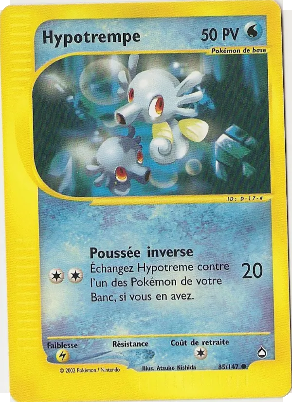Carte Pokémon Hypotrempe de l'extension Aquapolis