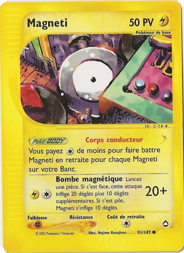 Carte Pokémon Magnéti de l'extension Aquapolis